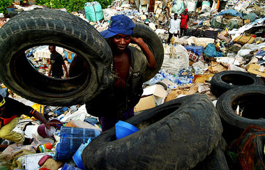 Müllhalde in Lagos/Nigeria