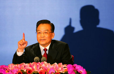 Ministerpräsident Wen Jiabao will die Wachstumsrate drosseln