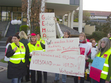 Die harte Haltung des GEMA-Vorstands bescherte ver.di 100 neue M...