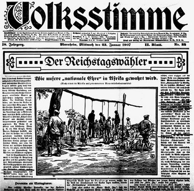 Kolonialverbrechen angeprangert: Ausgabe der sozialdemokratische... Kolonialverbrechen angeprangert: Ausgabe der sozialdemokratische...