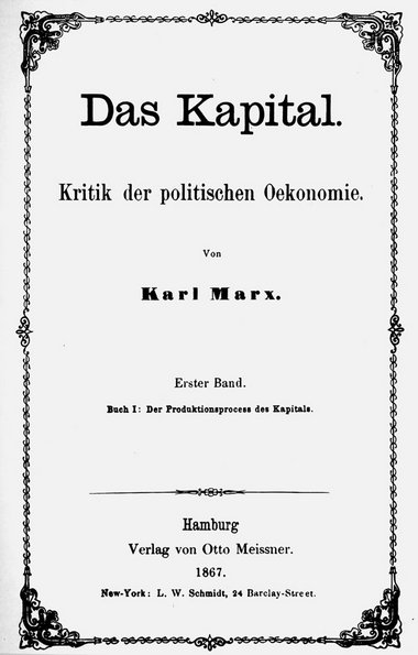 Die politische Ökonomie, wie sie Marx im »Kapital« zusammenfaßte...