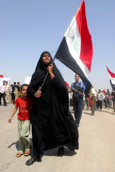Protest gegen die US-Besatzer am Montag in Bagdad
