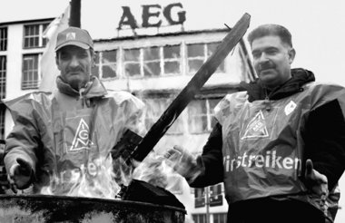 Streik bei AEG-Nürnberg: Duchhaltevermögen gefragt
