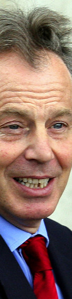 Faltenwurf statt Jugendlichkeit: Blair am Mittwoch in London