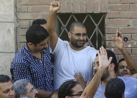 Der Blogger Alaa Abdel Fattah Ende August in Kairo