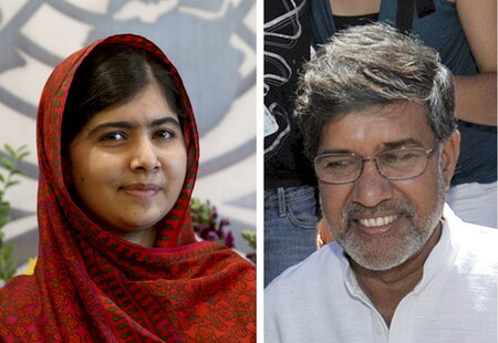 Malala Yousafzai und Kailash Satyarthi Malala Yousafzai und Kailash Satyarthi