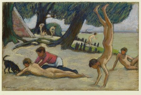 Ludwig von Hofmann: Knaben am Strand, um 1895