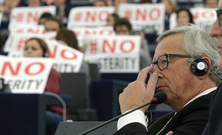 Nicht nur Zustimmung: Der neue EU-Kommissionspräsident Jean-Clau...