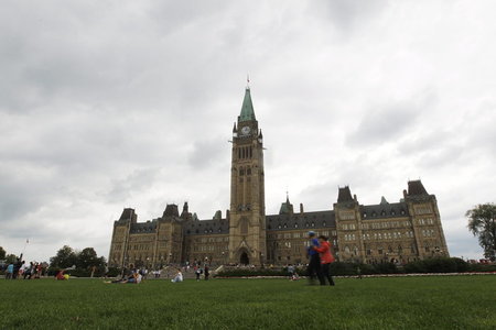 Parlamentsgebäude in der kanadischen Hauptstadt Ottawa