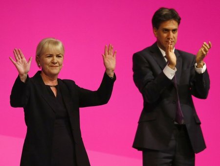 Johann Lamont und Labour-Chef Ed MilibandEnde September in Manch...