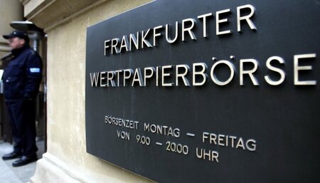 Die Börse in Frankfurt am Main drückt »die Absurdität dieser Art... Die Börse in Frankfurt am Main drückt »die Absurdität dieser Art...