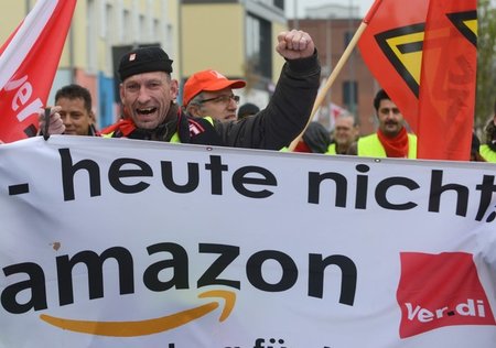 Demo der Streikenden in Bad Hersfeld am 29. Oktober