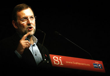 Gegen den baskischen Friedensprozeß – Mariano Rajoy am Samstag i... Gegen den baskischen Friedensprozeß – Mariano Rajoy am Samstag i...