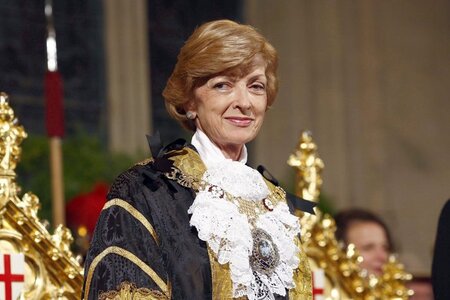 Fiona Woolf auf einem Bankett in der Londoner Guildhall (11.11.2...