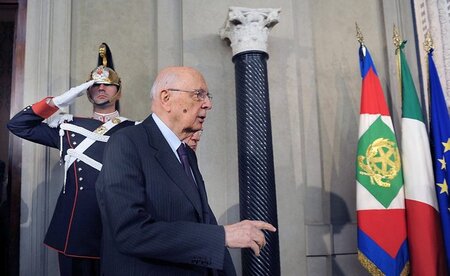 Garant für neoliberale Kürzungspolitik: Italiens Staatspräsident... Garant für neoliberale Kürzungspolitik: Italiens Staatspräsident...