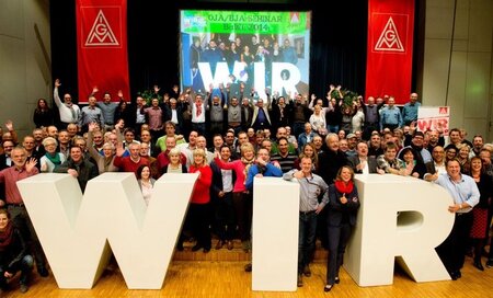 Selbstbewusst: Große Tarifkommission der IG Metall Baden-Württem...