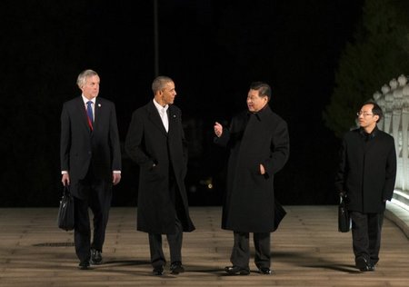 Einigungsspaziergang am Dienstag? US-Präsident Barack Obama (2. ...