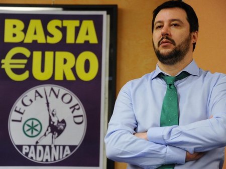 Rechter Scharfmacher: Matteo Salvini von der separatistischen Pa...
