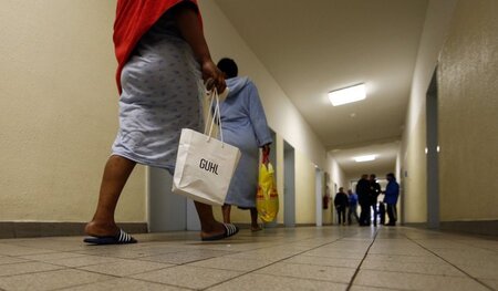 Zahlreiche Flüchtlinge aus Syrien sind in der ehemaligen Bayernk...