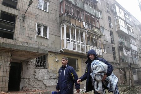 Trotz des in Minsk vereinbarten Waffenstillstandes: Die ukrainis...