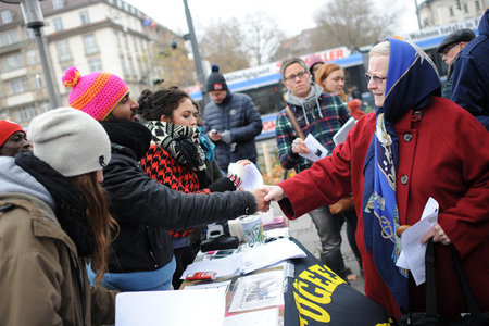 Unterstützung für protestierende Flüchtlinge in München