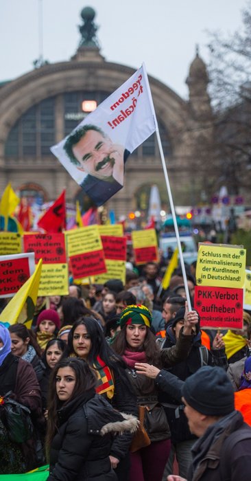 Hauptbahnhof Frankfurt am Main, vergangener Samstag: Demonstrati... Hauptbahnhof Frankfurt am Main, vergangener Samstag: Demonstrati...