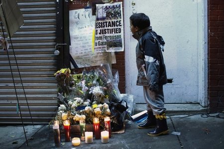 An diesem Ort in New York wurde Eric Garner im Juli von einem we...