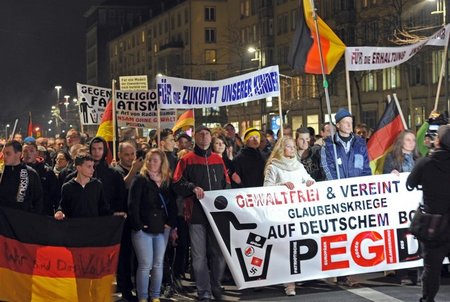 Die PEGIDA-Demonstration am 17. November in Dresden
