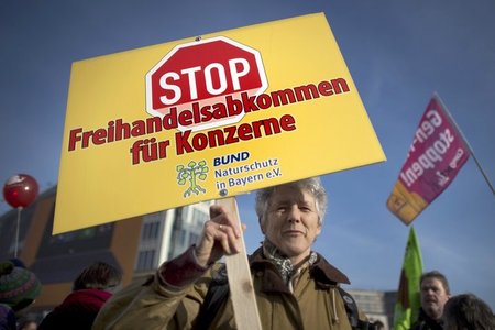 Demonstration gegen TTIP und Co. in Berlin (18. Januar 2014)
