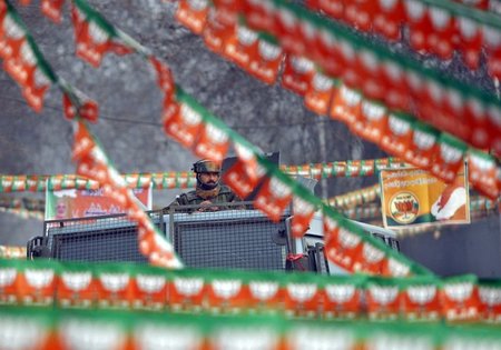 Schärfste Sicherheitsvorkehrungen während des Besuchs Modis in S...