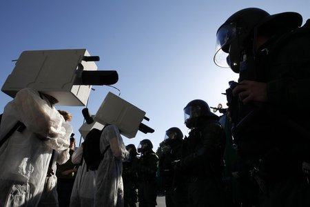 Schon seit etlichen Jahren protestieren Aktivisten der Roten Flo...