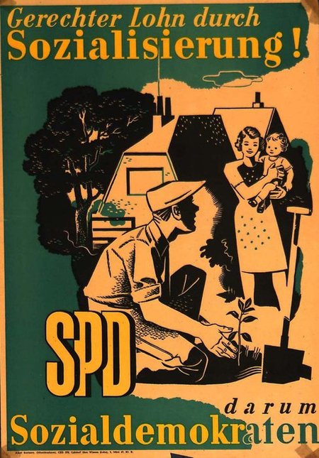 Als das Wünschen auch noch nicht geholfen hat: SPD-Plakat zur La...