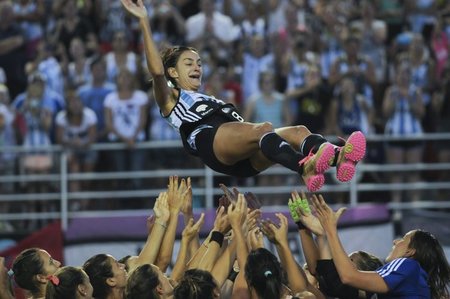 Luciana Aymar am Sonntag nach ihrem letzten Match für die »Leona...