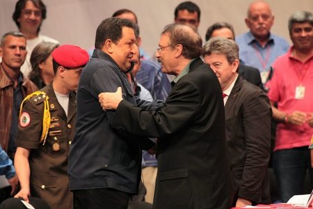 Begegnung auf dem Sao-Paulo-Forum in Cararcas (6.7.2012): Hugo C... Begegnung auf dem Sao-Paulo-Forum in Cararcas (6.7.2012): Hugo C...