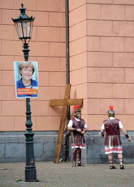 Angela Merkel als Jesus Angela Merkel als Jesus