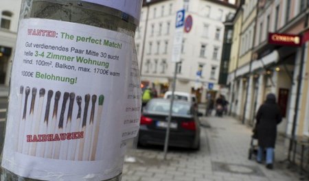 Nicht untypisches Wohnungsgesuch in München (aufgenommen bereits...