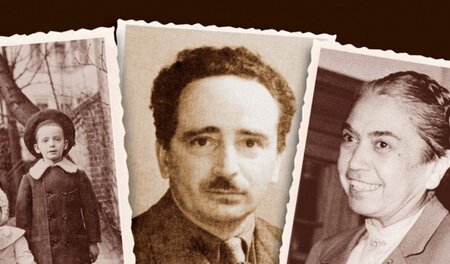 Walter, Dora und Georg Benjamin (v.l.n.r., undatiert), Georg und... Walter, Dora und Georg Benjamin (v.l.n.r., undatiert), Georg und...