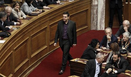 Chancen auf Regierungsbeteiligung: Syriza-Vorsitzender Alexis Ts...