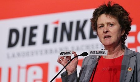 Sabine Zimmermann, arbeitsmarktpolitische Sprecherin der Linksfr... Sabine Zimmermann, arbeitsmarktpolitische Sprecherin der Linksfr...
