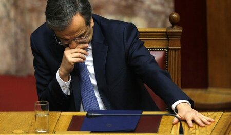 Gescheiterter Premierminister: Antonis Samaras konnte trotz Warn... Gescheiterter Premierminister: Antonis Samaras konnte trotz Warn...