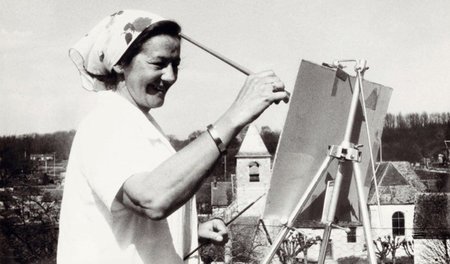 Populär durch Harmonie von Wort und Bild: Mira Lobe (rechts) lie...