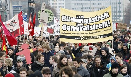Studentenprotest in Berlin (17. November 2009)