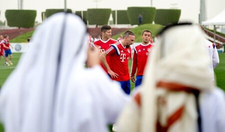 Lewandowski, Ribery und Rafinha im Wintertrainingslager Lewandowski, Ribery und Rafinha im Wintertrainingslager