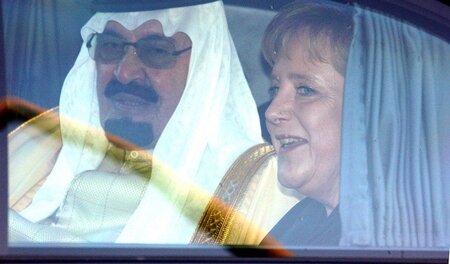 Staatsbesuch und Rüstungsdeals: König Abdullah mit Kanzlerin Mer...