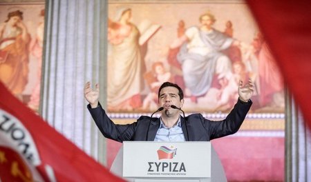 Souveräner Wahlsieger in Griechenland: Alexis Tsipras und seine ...