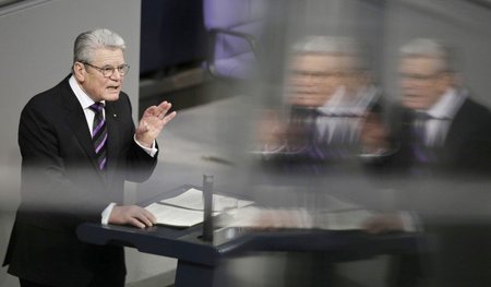 Auschwitz-Gedenktag im Bundestag: Bundespräsident Joachim Gauck ... Auschwitz-Gedenktag im Bundestag: Bundespräsident Joachim Gauck ...
