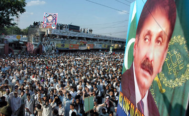 Haripur/Pakistan: Sympathiekundgebung für Chaudhary am Samstag
