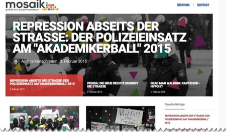 Screenshot des Blogs »Mosaik« vom 4. Februar