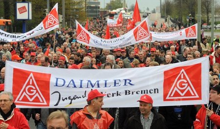 Warnstreik bei Daimler Bremen 2013: Nicht erst wegen vemeintlich...