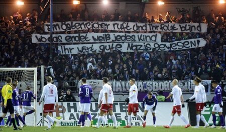 Am Freitag in Aue: Vor dem Spiel hatte der gastgebende Verein An... Am Freitag in Aue: Vor dem Spiel hatte der gastgebende Verein An...